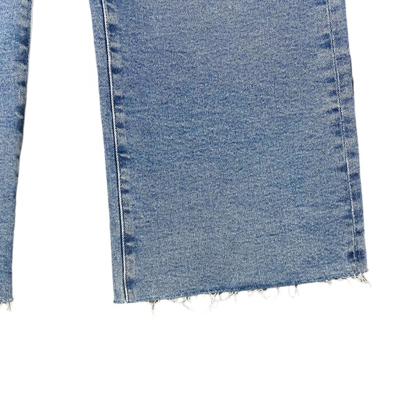 AG Adriano Goldschmied Saige Wide Leg Fray Crop High Rise Jeans - Picture 5 of 9